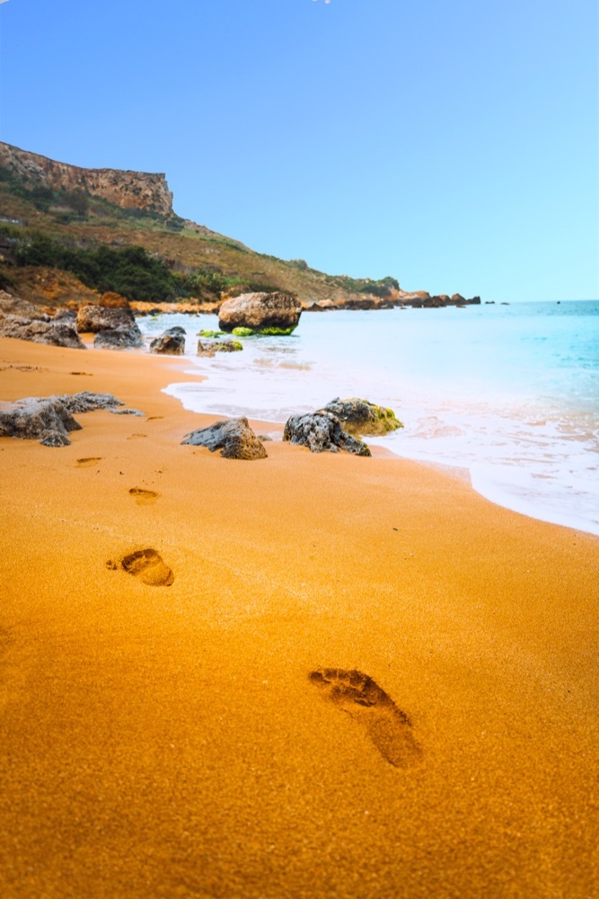 Footsteps-on-Ramla-Bay-Gozo